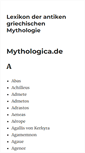 Mobile Screenshot of mythologica.de